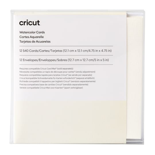 Cricut&#xAE; S40 Watercolor Cards, Ivory